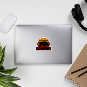 Sunset Buffalo Sticker